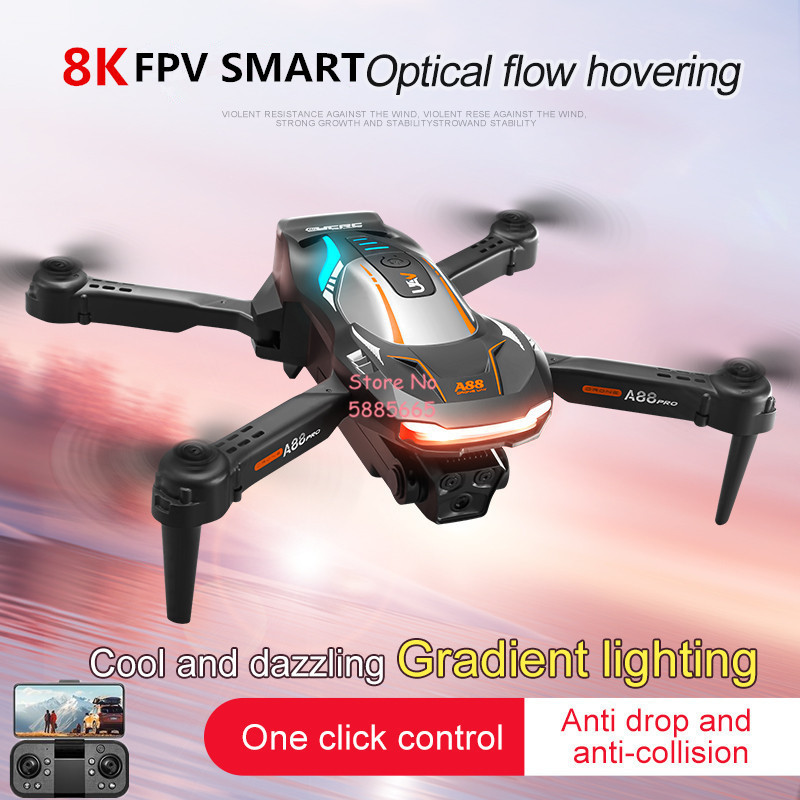 Kids Outdoor Play Equipment - 8K航空写真撮影 オプティカルフローポジショニング FPV RCドローン 4CH カラフル照明