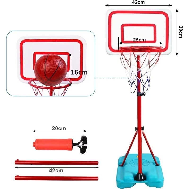 Kids Outdoor Basketball - クリスマスや誕生日に最適な屋外用ギフト、高さ調節可能な子供用バスケットボールフープ、持ち運び可能な安定スタンド、新入荷