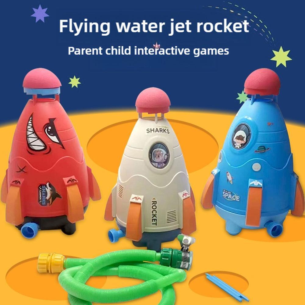 Kids Outdoor Water Toys - ロケットランチャーおもちゃロケット散水機水圧リフトスプリンクラーおもちゃ屋外遊び庭の芝生水スプレー子供のおもちゃ