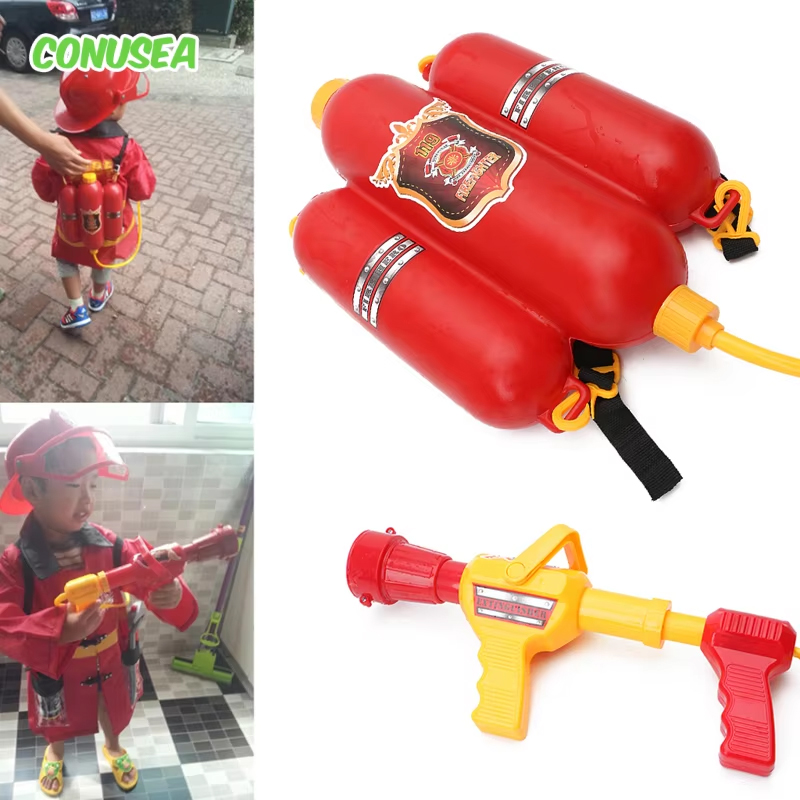 Kids Outdoor Backpack - 消防バックパック水鉄砲大容量消防士水鉄砲引き出し撮影夏のプールビーチ水ゲーム屋外おもちゃキッズギフト