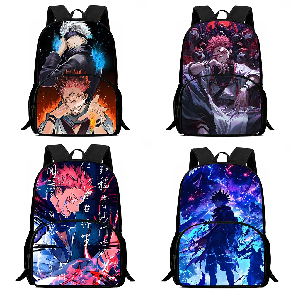 Kids Outdoor Backpack - キッズアニメ呪術廻戦バックパック男の子と女の子の誕生日プレゼント子供スクールバッグ大容量キャンプ耐久性のあるリュックサック