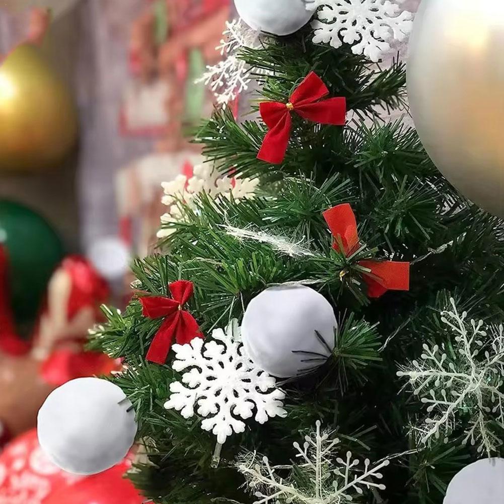 Kids Outdoor Xmas Gifts - 6/8/10cm ソフトスノーフェイクボール クリスマス 子供用ギフト おもちゃ 室内/屋外