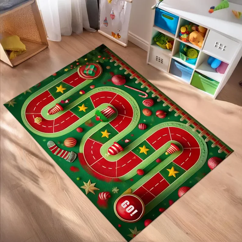 Kids Outdoor Xmas Gifts - クリスマスギフト ロードラグ 子供用 クリスマスギフト プレイグラウンドラグ クリスマス子供部屋