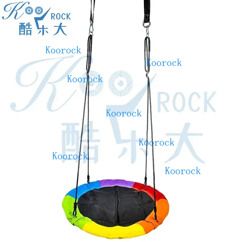 Kids Outdoor Trampoline - 複数の色の子供用親子ハンモック鳥の巣テスリンバタフライスイング屋外活動用