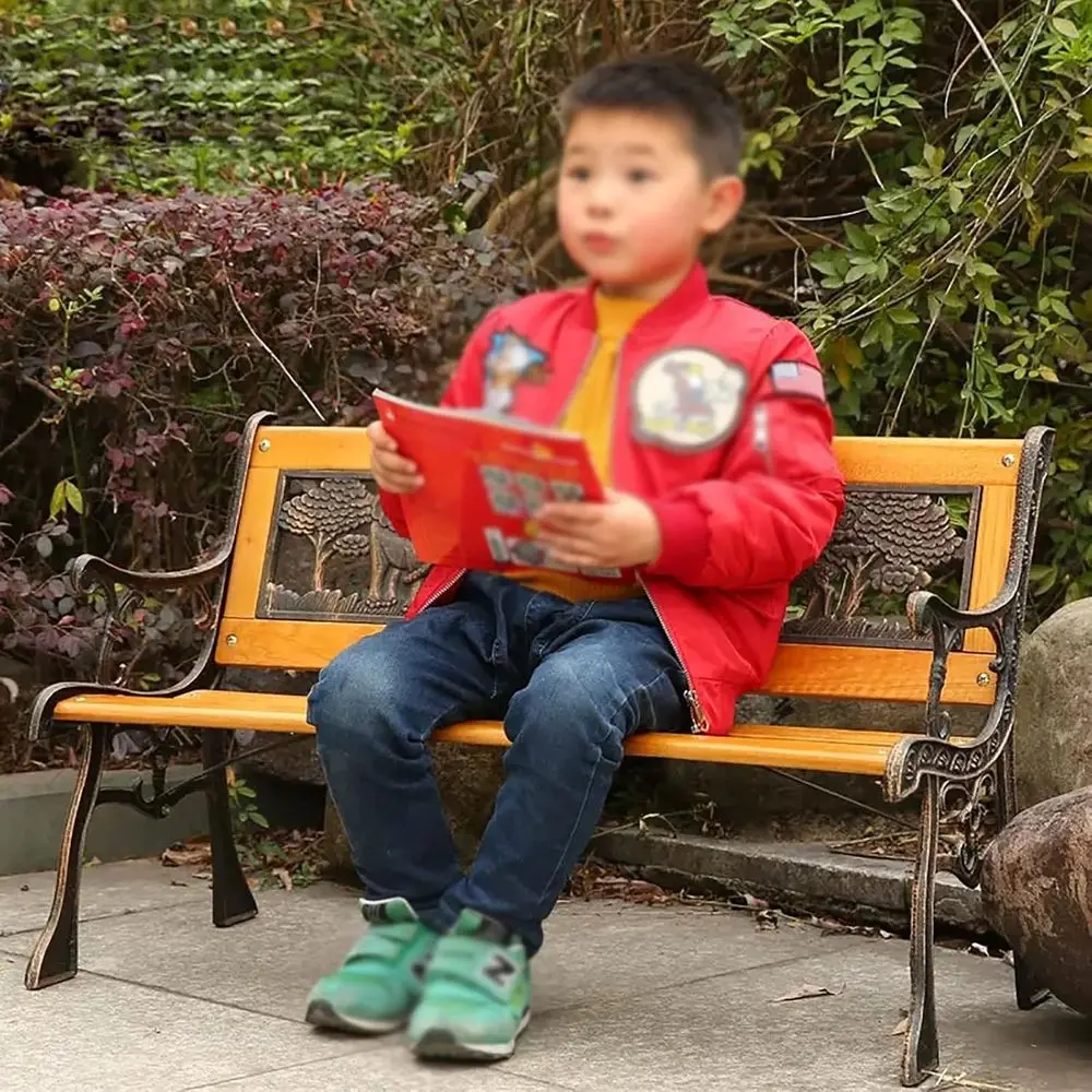 Kids Outdoor Bench - 子供用コンパクト屋外ベンチ、ミニチュアパークや庭園に最適
