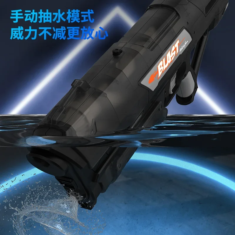 スーパー64CMハイパワー手動引き出し式水鉄砲おもちゃ電池不 - Kids Outdoor Water Toys のレビューと価格