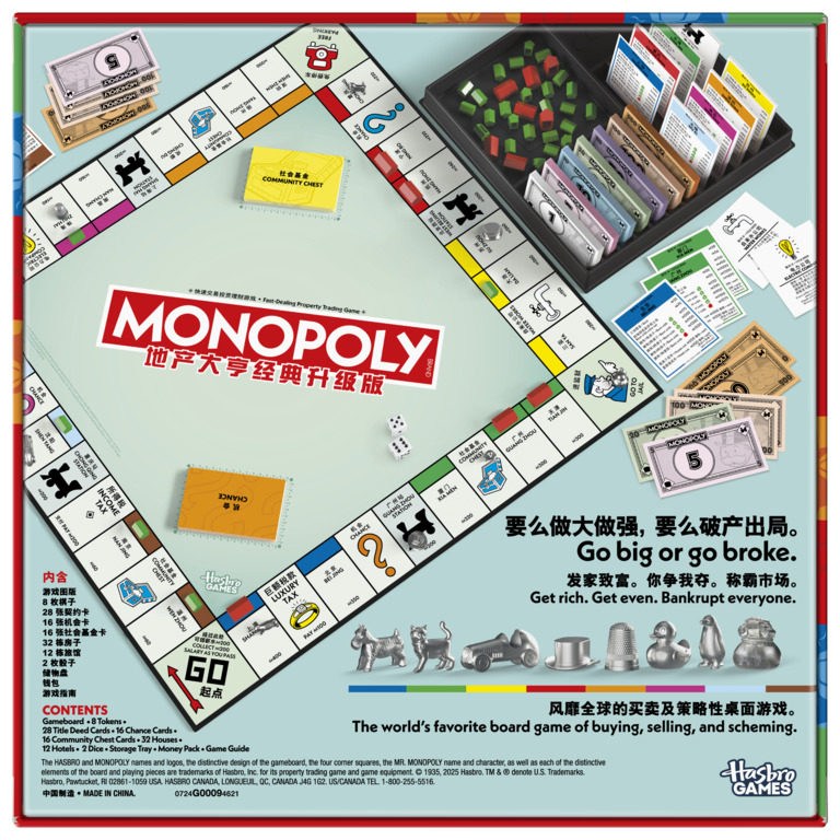 本物のハスブロ モノポリー クラシック エディション 不動産 - Hasbro Game Monopoly のレビューと価格