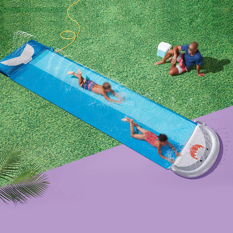 子供用ガーデン用インフレータブルクジラ型ウォータースライドス - Kids Outdoor Water Toys のレビューと価格
