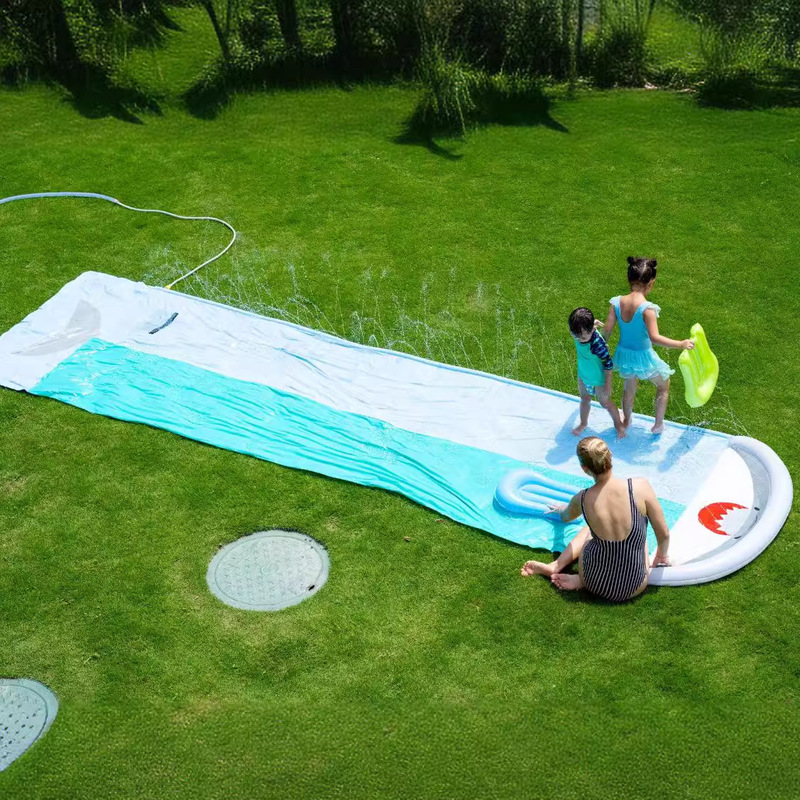 子供用ガーデン用インフレータブルクジラ型ウォータースライドス - Kids Outdoor Water Toys のレビューと価格