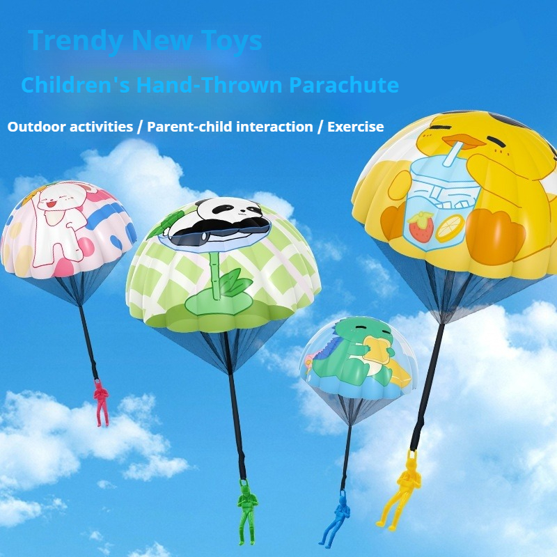 子供用パラシュートアウトドアスポーツ手投げ公園玩具エアドロッ - Kids Outdoor Play Equipment のレビューと価格