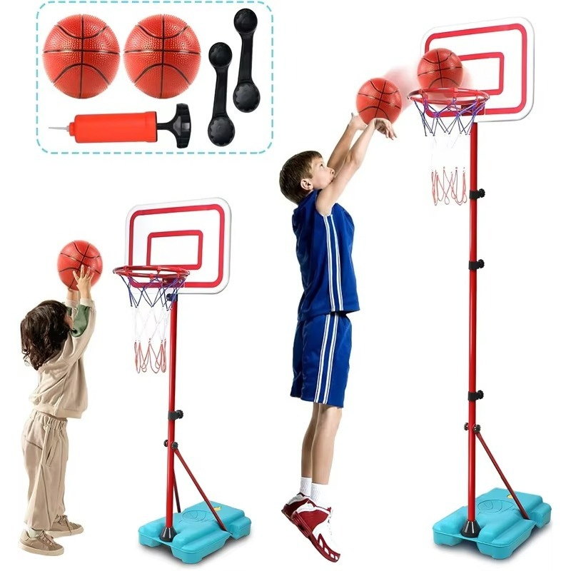 クリスマスや誕生日に最適な屋外用ギフト、高さ調節可能な子供用 - Kids Outdoor Basketball のレビューと価格