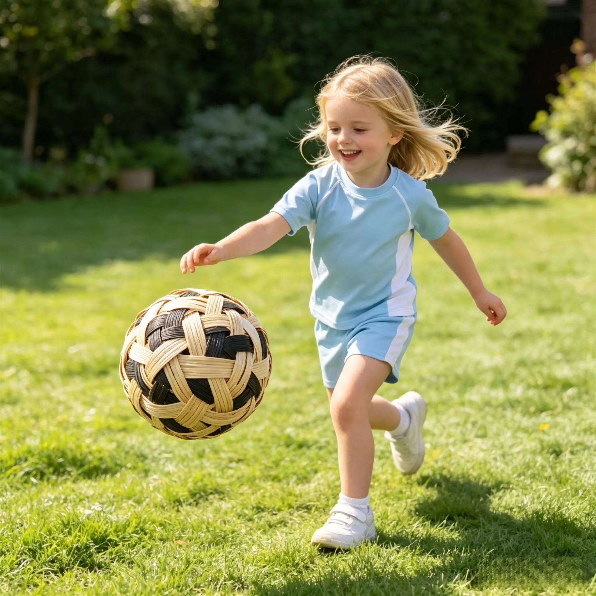 子供用セパタクロー籐ボール手編み子供用キックバレーボール屋外 - Outdoor Kid のレビューと価格