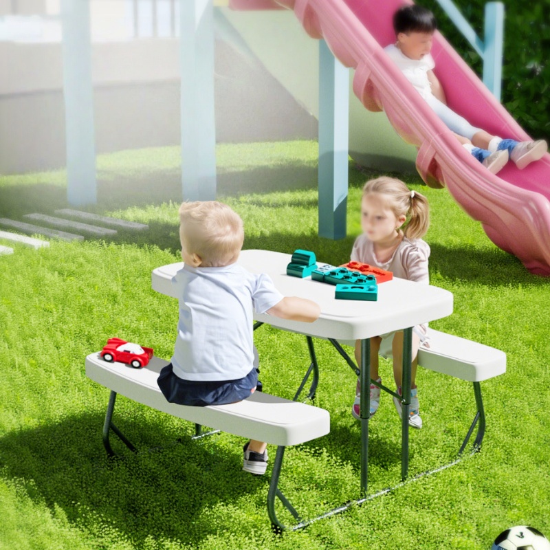 屋外子供用子供庭園学校ピクニックキャンプ用耐久性のある折りた - Kids Outdoor Bench のレビューと価格