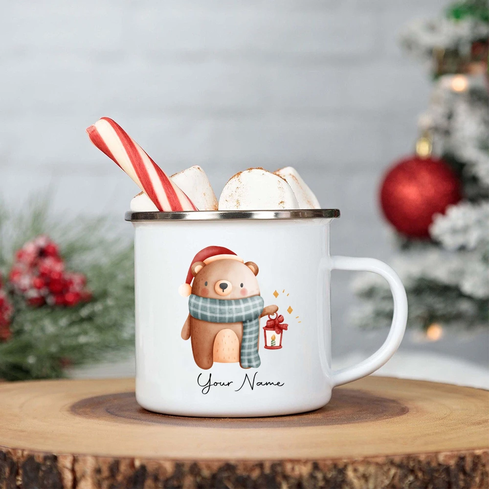 子供のためのパーソナライズされたエナメルマグ,ホットチョコレ - Kids Outdoor Xmas Gifts のレビューと価格