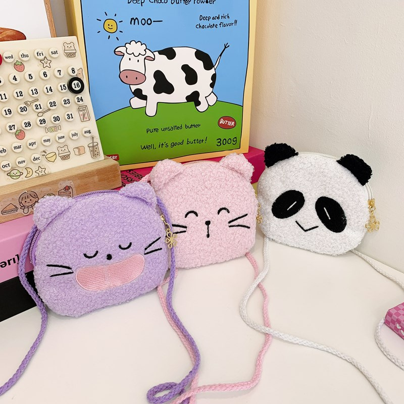 子供のための猫とパンダのぬいぐるみショルダーバッグ,男の子と - Kids Outdoor Backpack のレビューと価格