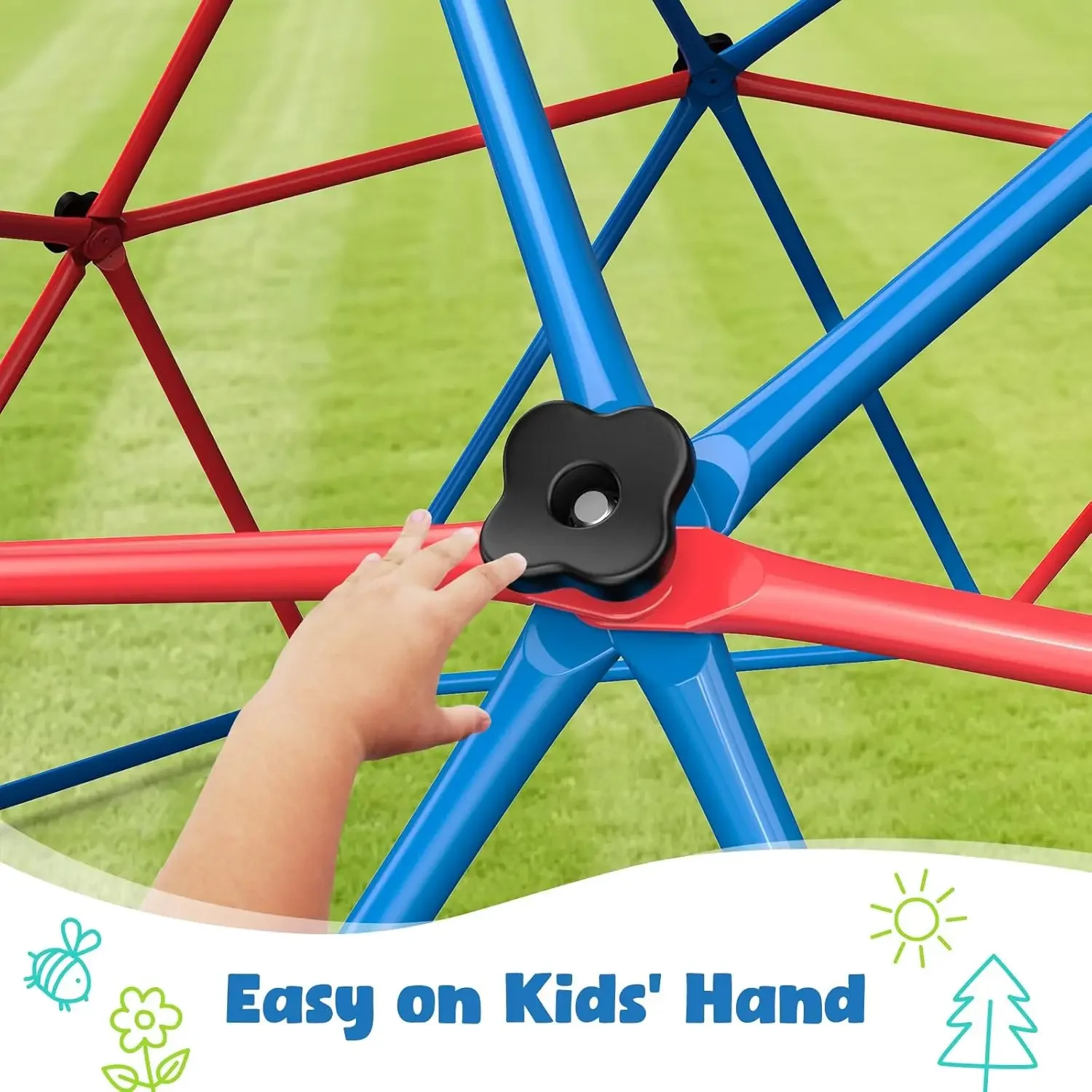ハプファン クライミングドームスイングセット、LEDソーサー - Kids Outdoor Jungle Gym Dome のレビューと価格