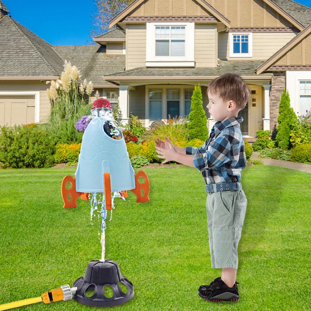 ロケットランチャーおもちゃロケット散水機水圧リフトスプリンク - Kids Outdoor Water Toys のレビューと価格