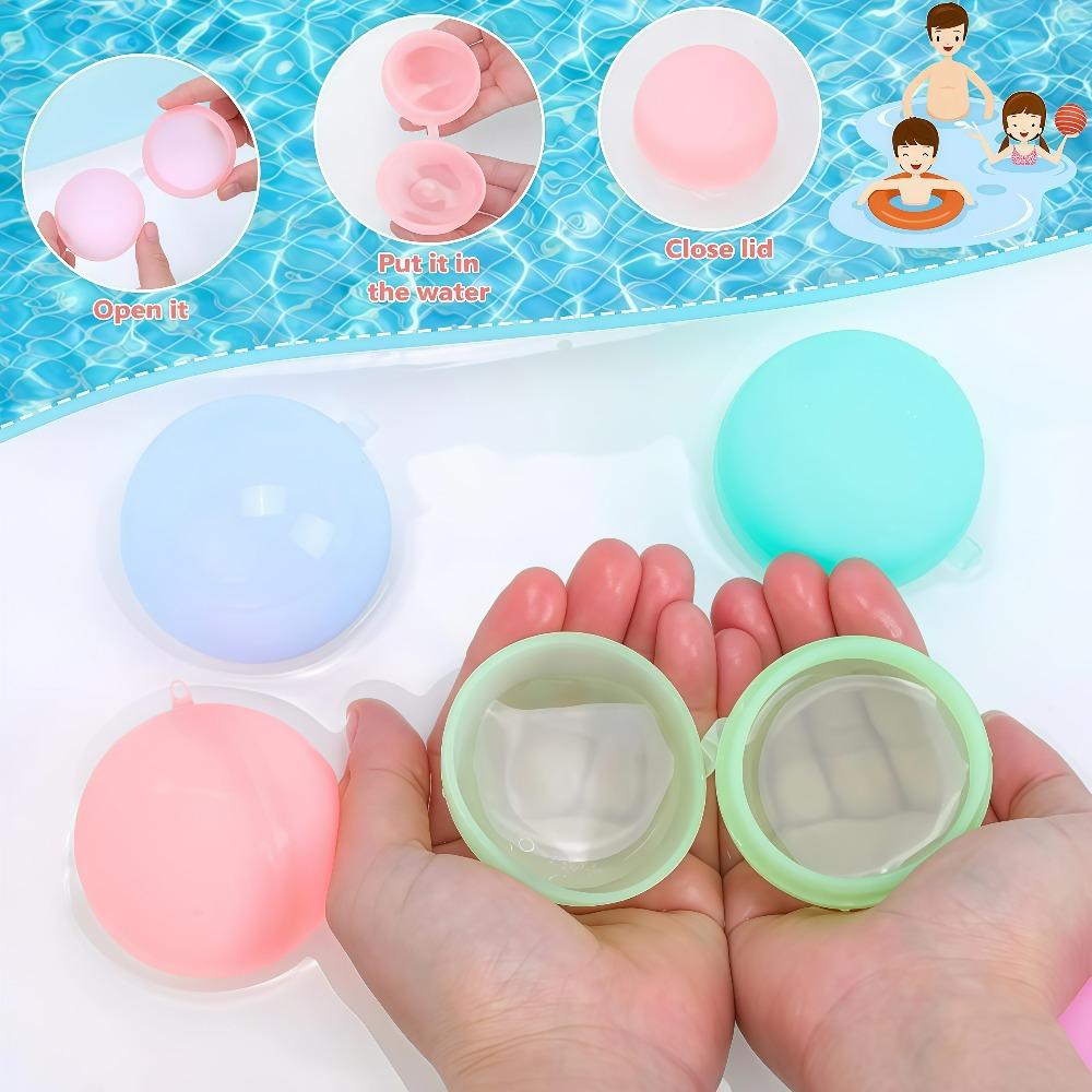 12/20/24/40個入り 再利用可能な水風船、プールビー - Kids Outdoor Water Toys のレビューと価格