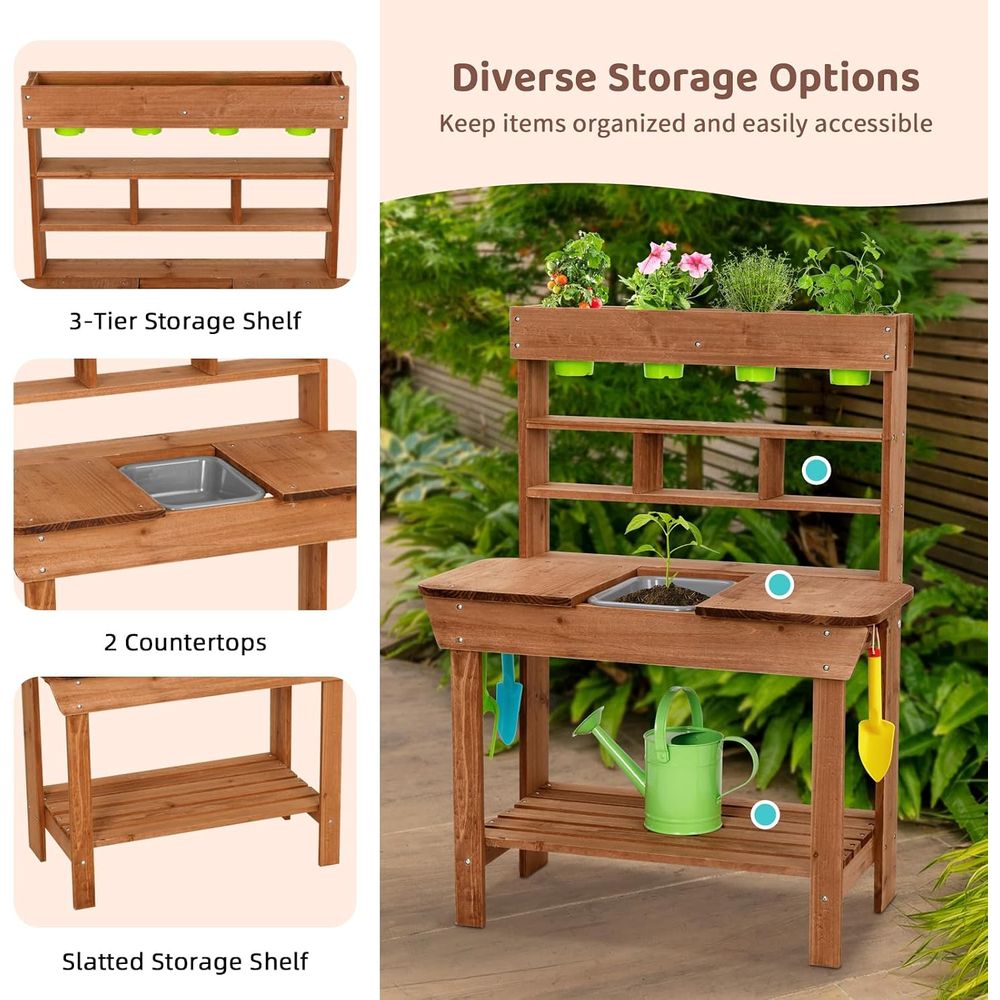 OOOKキッズマッドキッチン、IRウッド製屋外プレイキッチン - Kids Outdoor Bench のレビューと価格