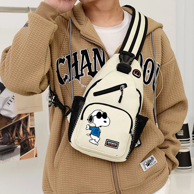 スヌーピーバッグチェストパック女性男性の韓国語版クロスボディ - Kids Outdoor Backpack のレビューと価格