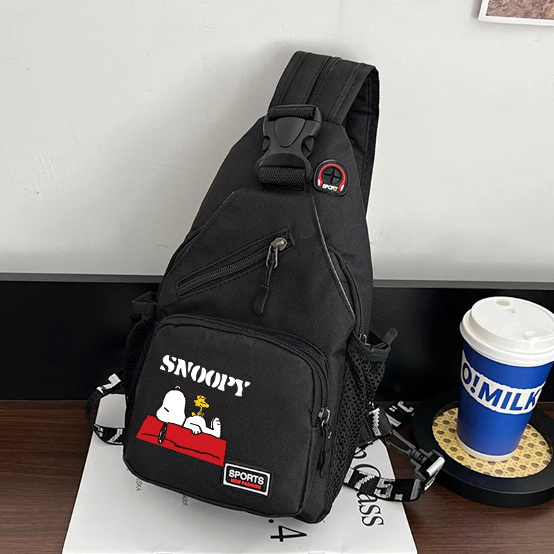 スヌーピーバッグチェストパック女性男性の韓国語版クロスボディ - Kids Outdoor Backpack のレビューと価格