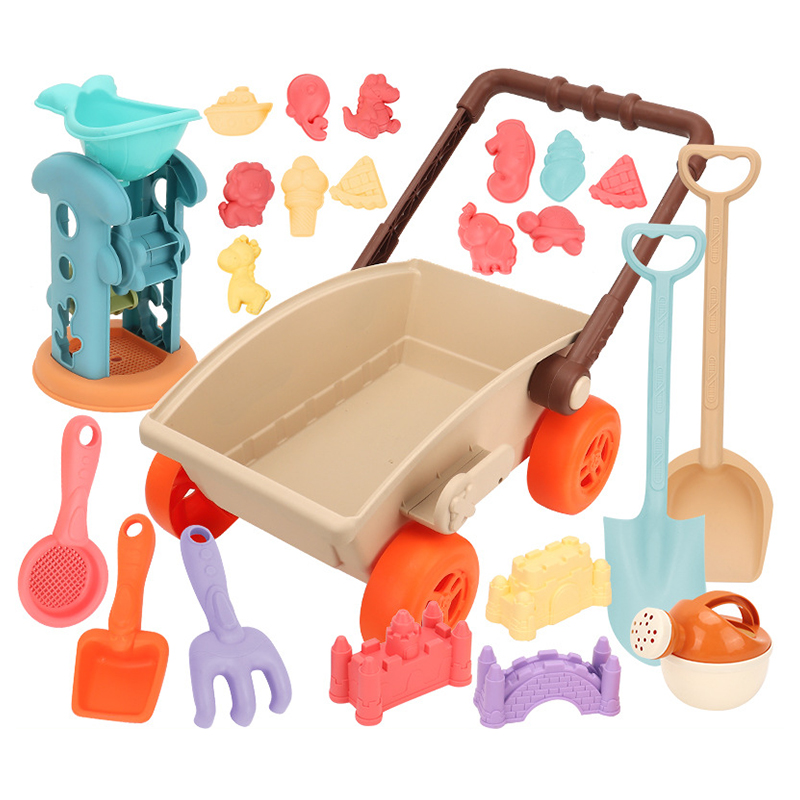 子供用トロリービーチプレイおもちゃサンドボックスシャベル動物 - Kids Outdoor Water Toys のレビューと価格