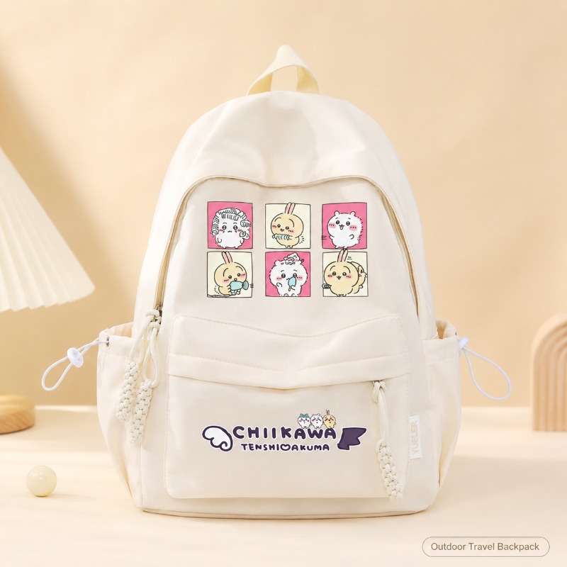 かわいいちいかわキッズバックパック強化生地耐久性汚れに強い大 - Kids Outdoor Backpack のレビューと価格