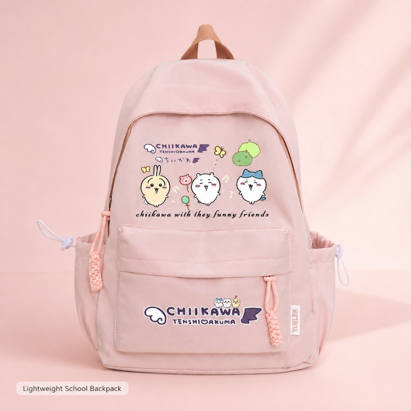 かわいいちいかわキッズバックパック強化生地耐久性汚れに強い大 - Kids Outdoor Backpack のレビューと価格