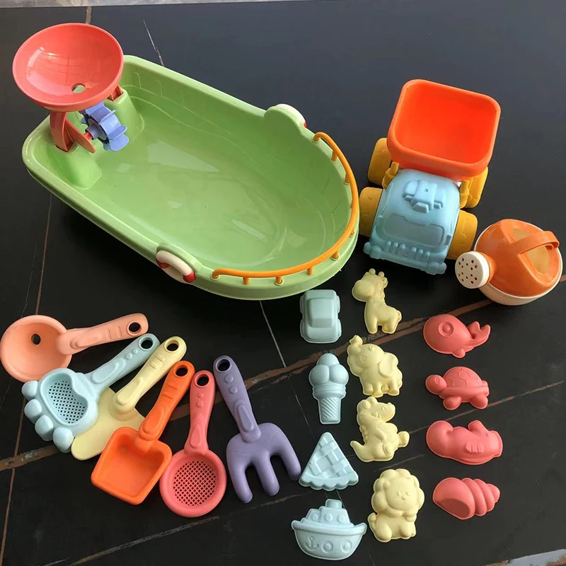 ビーチ砂遊びおもちゃセット ダンプカーおもちゃ 砂型付き 幼 - Kids Outdoor Dump Truck のレビューと価格