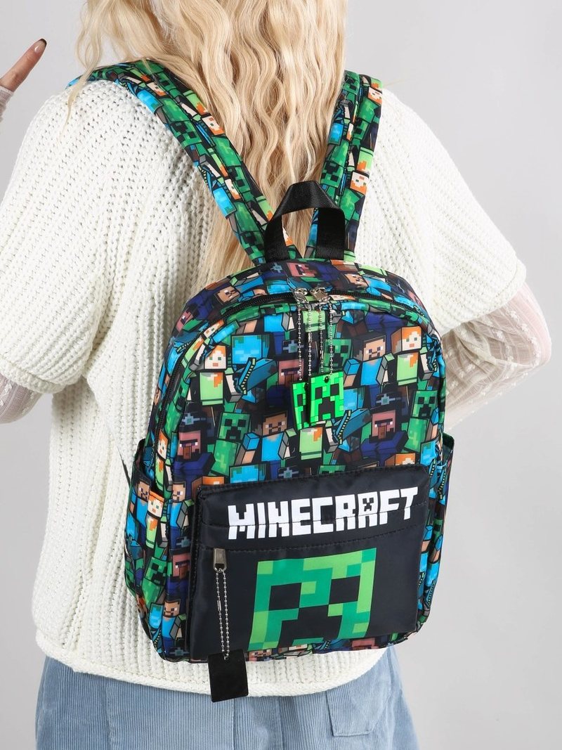 Minecraft バックパック グラフィティプリント 軽量 - Kids Outdoor Backpack のレビューと価格