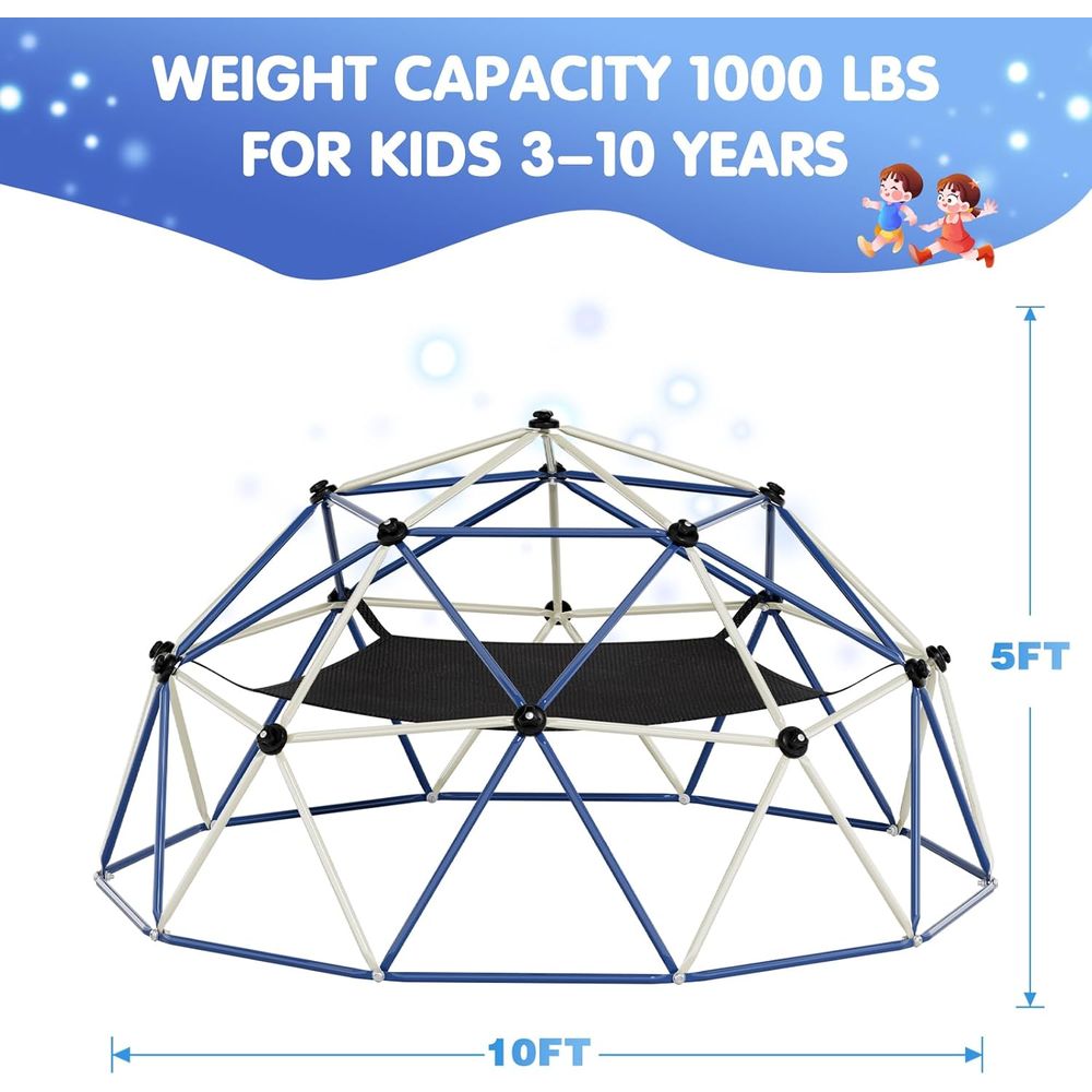 ClimDome、10Tドームクライマー（ハンモック付き）、 - Kids Outdoor Jungle Gym Dome のレビューと価格