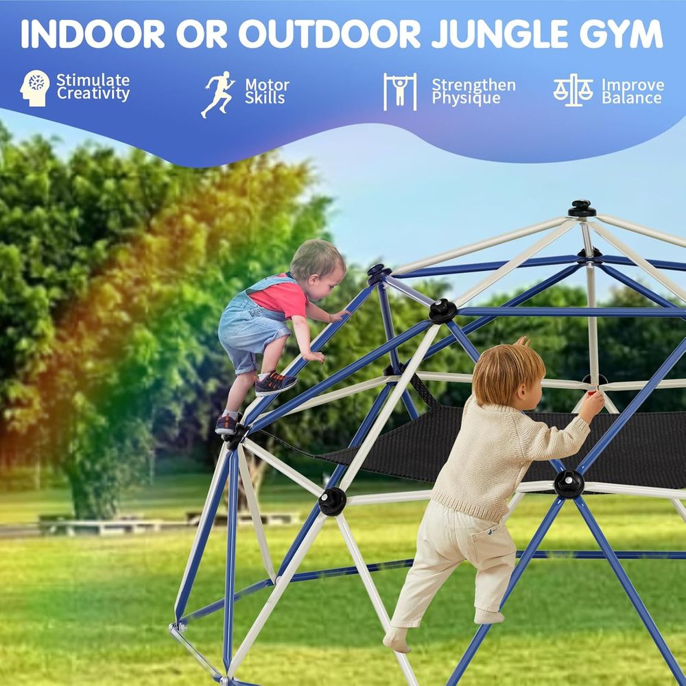 ClimDome、10Tドームクライマー（ハンモック付き）、 - Kids Outdoor Jungle Gym Dome のレビューと価格