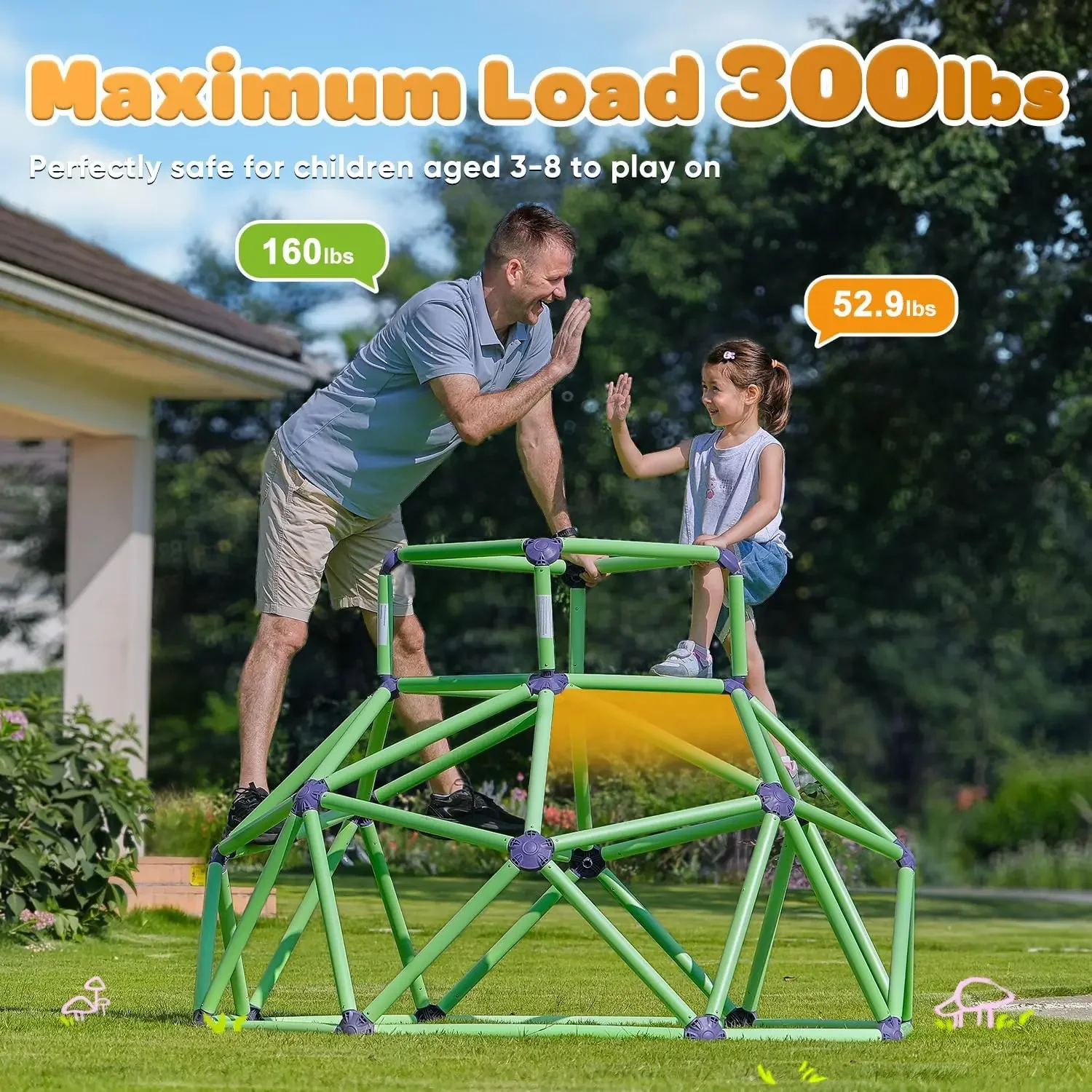 Zupapa モンキーバー クライミングドーム - 子供用の - Kids Outdoor Jungle Gym Dome のレビューと価格