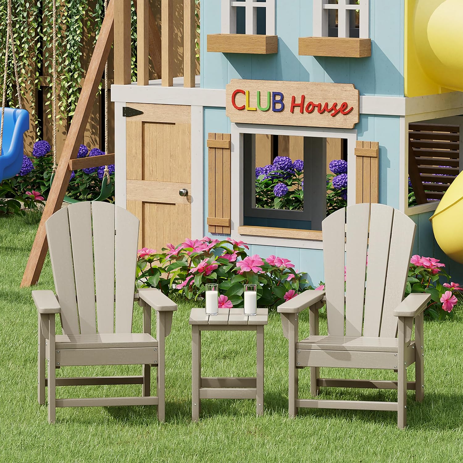 子供用アウトドアチェア2脚セット、庭やビーチ、砂浜用幼児用芝 - Kids Outdoor Lounger Chair のレビューと価格