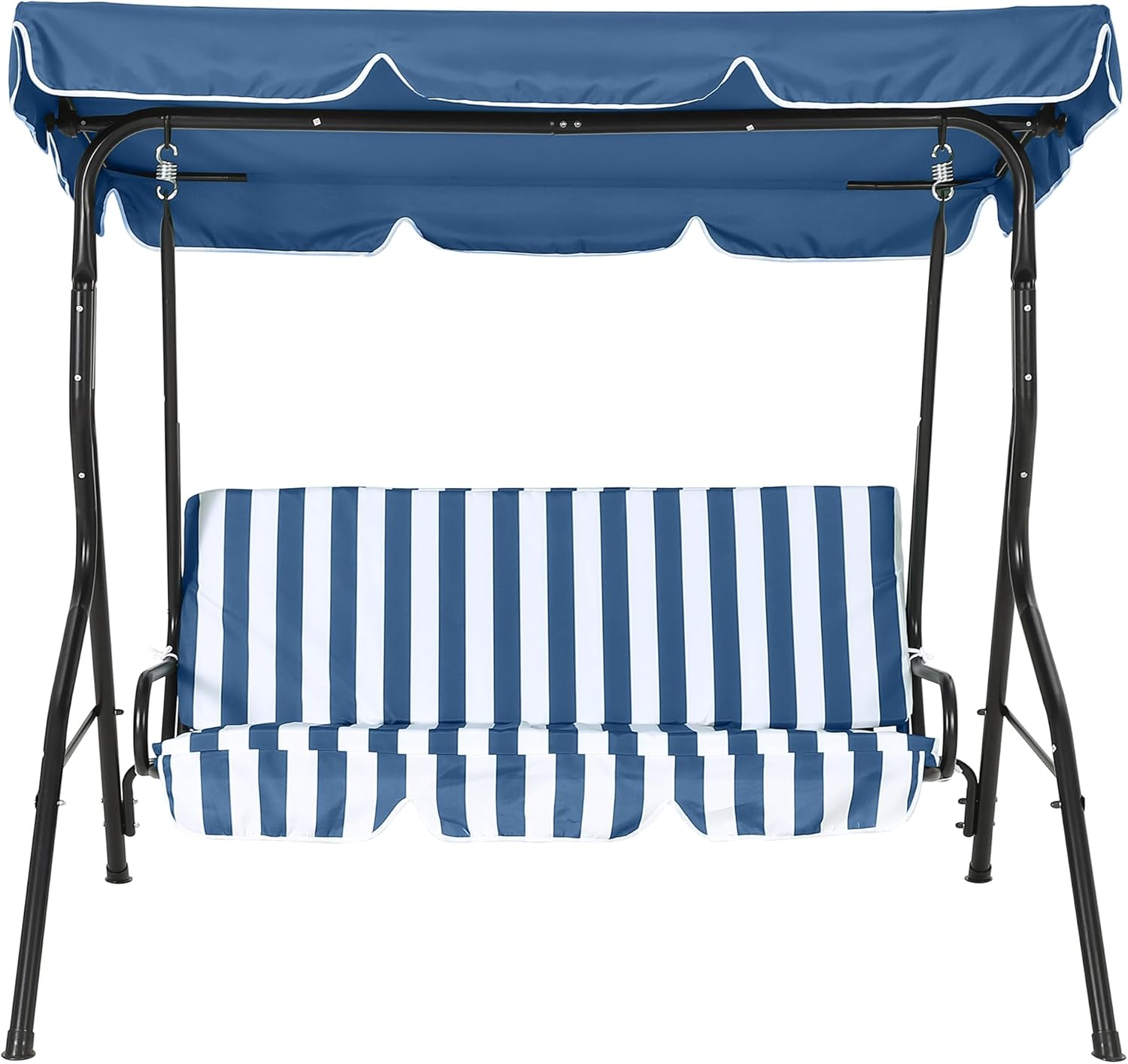 調節可能なキャノピー付き屋外スイングチェア、3人乗り子供用シ - Kids Outdoor Bench のレビューと価格