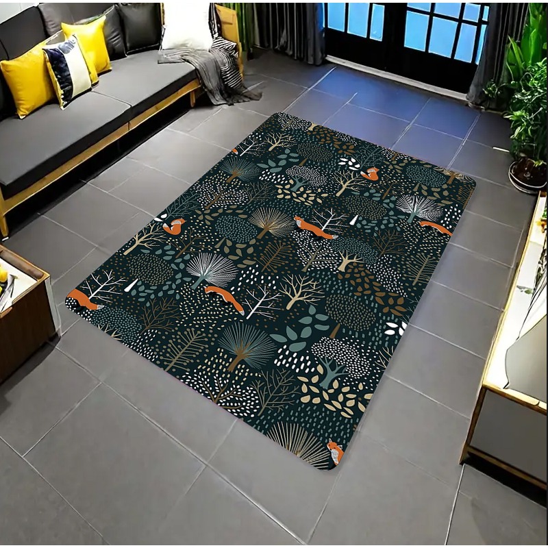 ジャングルアドベンチャーラグかわいい動物柄ホームデコレーショ - Kids Outdoor Flooring のレビューと価格