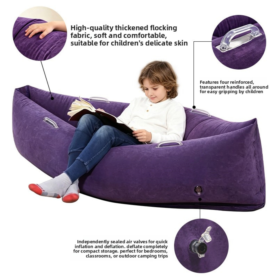 室内用ポータブルピーポッド子供用旅行ベッド、インフレータブル - Kids Outdoor Lounger Chair のレビューと価格