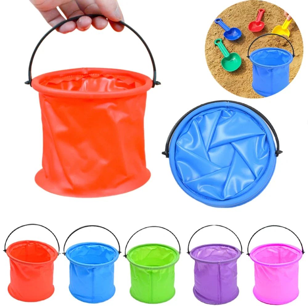 折りたたみ式ビーチ砂場バケツ ポータブル折りたたみ式手持ちバ - Kids Outdoor Water Toys のレビューと価格