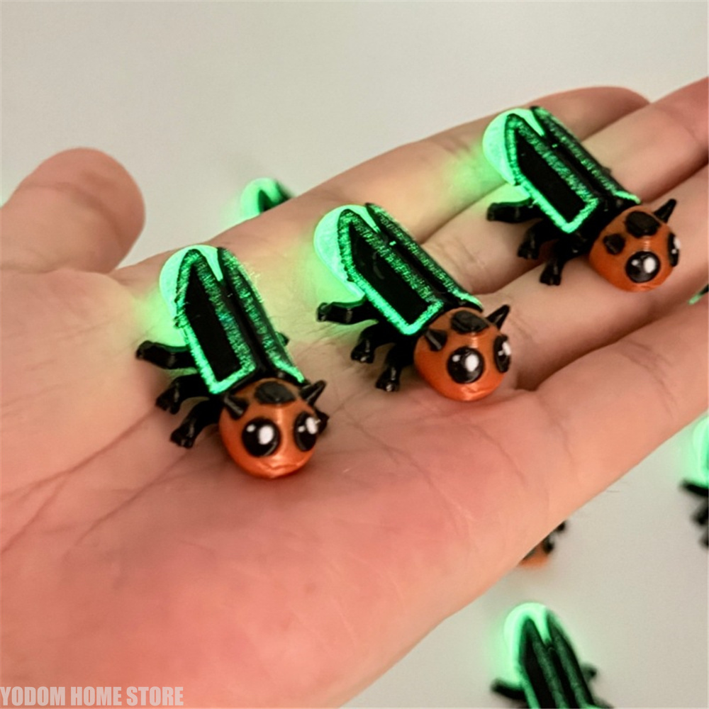 6個入り 3Dプリント製 光る暗闇で光るホタルのオーナメント - Kids Outdoor Easter Gifts のレビューと価格
