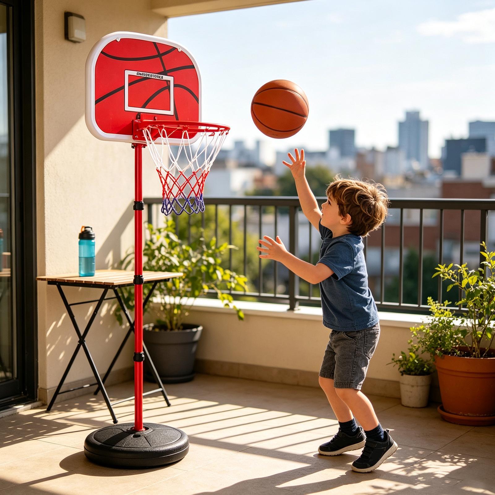 バスケットボールフープ 子供用 調節可能なスポーツ玩具 ボー - Kids Outdoor Basketball のレビューと価格