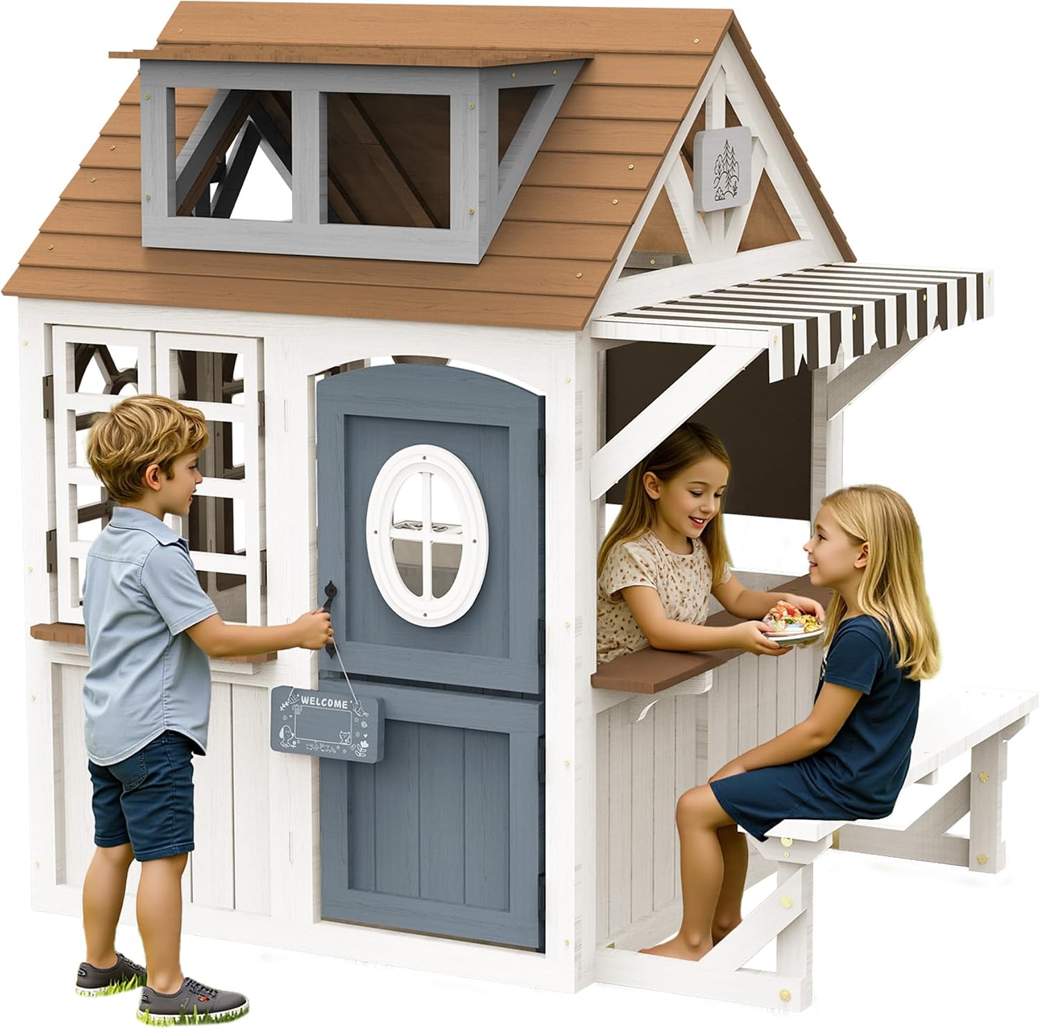 アルバット キッズ アウトドア 木製プレイハウス キッチンセ - Kids Outdoor Bench のレビューと価格