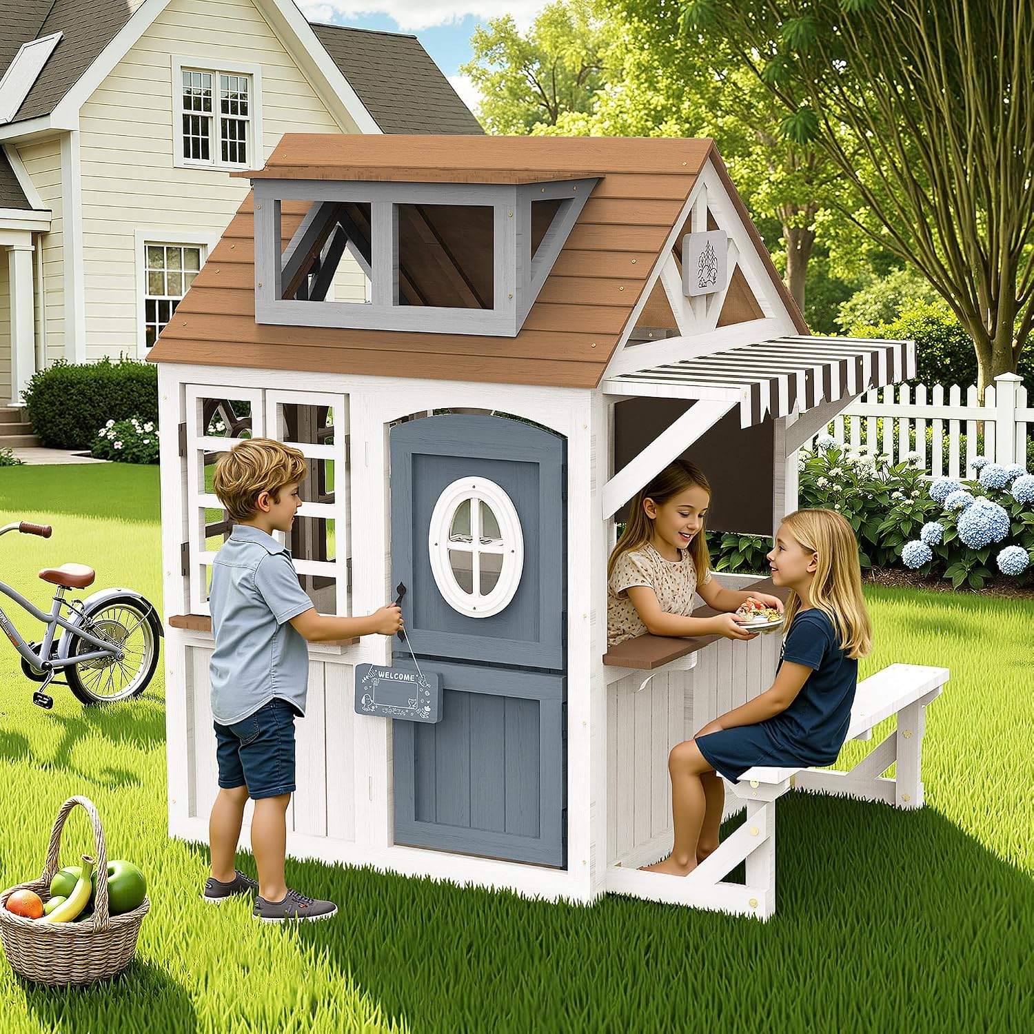 アルバット キッズ アウトドア 木製プレイハウス キッチンセ - Kids Outdoor Bench のレビューと価格