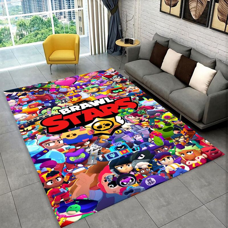 漫画B-Brawlゲーム滑り止めエリアラグ、リビングルーム、 - Kids Outdoor Flooring のレビューと価格