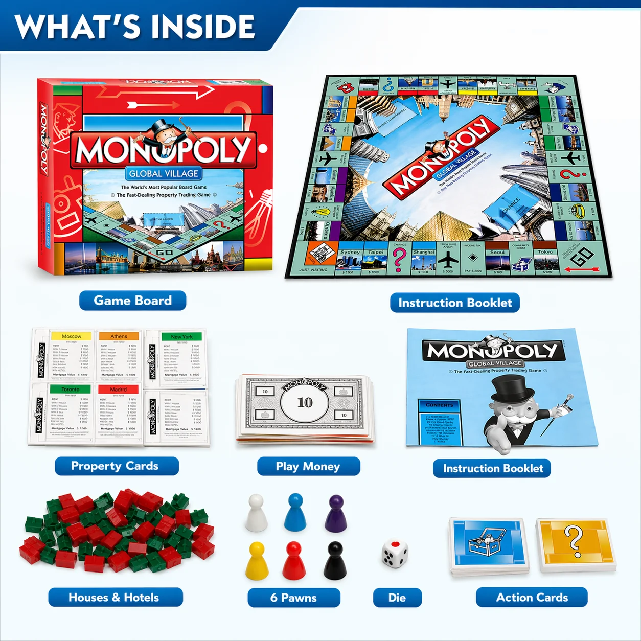 プレミアム モノポリー グローバル ヴィレッジ ボードゲーム - Hasbro Game Monopoly のレビューと価格